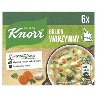 Knorr Bulion na włoszczyźnie 6 szt. - Buliony i przyprawy w kostkach - miniaturka - grafika 1