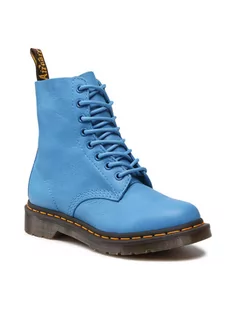 Kozaki damskie - Dr. Martens Glany 1460 Pascal Virginia 26902416 Niebieski - grafika 1