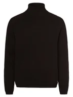 Swetry męskie - Jack & Jones Sweter męski Mężczyźni drobna dzianina brązowy marmurkowy, S - miniaturka - grafika 1