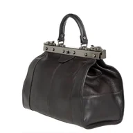 Walizki - Kuferek lekarski KATANA, szlachetna skóra ciemny brąz - miniaturka - grafika 1