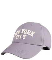 Czapki damskie - Czapka z daszkiem ozdobiona napisem NEW YORK CITY - miniaturka - grafika 1