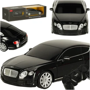 Samochód zdalnie sterowany Rastar 48600 Bentley Continental GT 1:29 czarny - Zabawki zdalnie sterowane - miniaturka - grafika 1