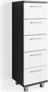 Vicco Szafka łazienkowa Ilias, 30 x 95 cm, Antracyt/Biały - Szafki łazienkowe - miniaturka - grafika 1