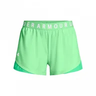 Spodnie sportowe damskie - Damskie spodenki treningowe Under Armour Play Up Short 3.0 - zielone - UNDER ARMOUR - miniaturka - grafika 1