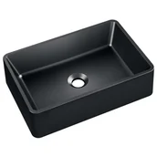 Umywalki - Axis Umywalka RAVA 45 nablatowa granitowa grafitowy - miniaturka - grafika 1