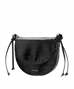 Mała Torebka Damska Listonoszka Crossbody PUCCINI Czarna BK2231183M-1 - Torebki damskie - miniaturka - grafika 1