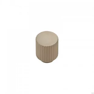 Gałka meblowa Helix Stripe Srebrna Metalowa Szczotkowana (Inox Look) - Klamki - miniaturka - grafika 1