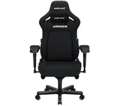 Fotele gamingowe - Anda Seat Kaiser 4 L Gamingowy do 120kg Tkanina Czarny - miniaturka - grafika 1