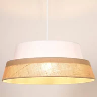 Lampy sufitowe - Britop LAMPA wisząca PRETO JUTE 150140104 loftowa OPRAWA okrągły ZWIS materiałowy beżowy biały - miniaturka - grafika 1