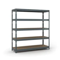 Regały biurowe - B2B Partner Regał półkowy 2000 x 1800 x 600 mm, nośność 600 kg 540034 - miniaturka - grafika 1