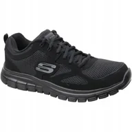 Buty sportowe męskie - Buty Męskie Skechers 52635BBK Burns Agoura Czarne 42,5 - miniaturka - grafika 1