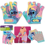 Rękawiczki rowerowe - DISNEY Stitch Dziecięce rękawiczki rowerowe na rower, dla dziewczynki, na rzep - miniaturka - grafika 1