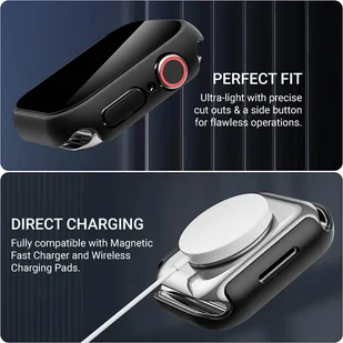 Crong Hybrid Watch Case - Etui ze szkłem Apple Watch 40mm (Clear) - Akcesoria do smartwatchy - miniaturka - grafika 2