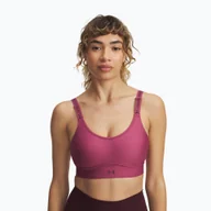 Bielizna sportowa damska - Biustonosz treningowy Under Armour Infinity Mid fuchsia dusk/dark maroon WYSYŁKA W 24H 30 DNI NA ZWROT - miniaturka - grafika 1