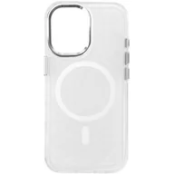 Etui i futerały do telefonów - Etui HURTEL Glitter Case MagSafe do Apple iPhone 16 Plus Biało-przezroczysty - miniaturka - grafika 1