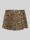 Spodnie i spodenki dla dziewczynek - Spódnico-spodnie w stylu kopertowym z detalem z logo - miniaturka - grafika 1