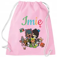 Plecaki worki - Worek Plecak Różowy TOCA BOCA LIFE Imię Do Szkoły Wzory - miniaturka - grafika 1