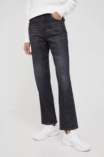 Spodnie damskie - Wrangler jeansy MOM STRAIGHT GRANITE damskie high waist - grafika 1