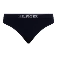 Majtki damskie - TOMMY HILFIGER STRINGI DAMSKIE MAJTKI 1P THONG GRANATOWE r.M - miniaturka - grafika 1