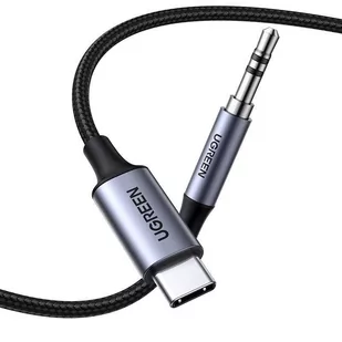 Ugreen kabel audio stereo AUX 3,5 mm mini jack - USB Typ C do telefonu tabletu 1m czarny (CM450 20192) - Kable USB - miniaturka - grafika 2