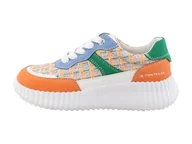 Buty dla dziewczynek - Tom Tailor Kids Dziewczęce 9570180003 sneakersy, Pomarańczowy, zielony, niebieski, 38 EU - miniaturka - grafika 1
