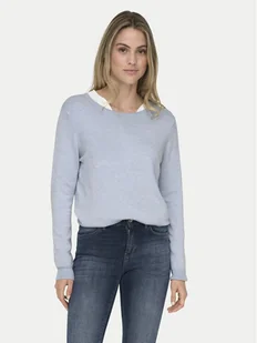 ONLY Sweter Venice 15333989 Błękitny Regular Fit - Swetry damskie - miniaturka - grafika 1