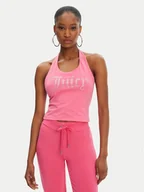 Koszulki i topy damskie - Juicy Couture Top Tied JCWCT125306 Różowy Slim Fit - miniaturka - grafika 1
