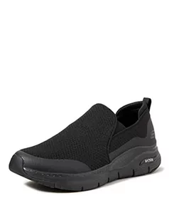 Skechers Męskie trampki Arch Fit Banlin, Czarna siatka czarna syntetyczna wykończenie, 48.5 EU - Trampki męskie - miniaturka - grafika 1