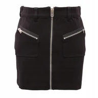 Spódnice - Diesel Czarna Spódniczka Prosta Z Zamkiem I Kieszeniami Miejska 158 Kyb - miniaturka - grafika 1