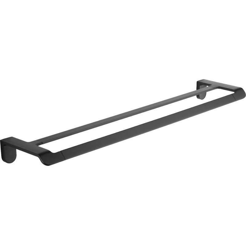 Mexen Lea podwójny wieszak na ręcznik, czarny - 7026025-70