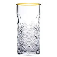 Szklanki - Komplet 4 wysokich szklanek Timeless Gold 295 ml PASABAHCE - miniaturka - grafika 1