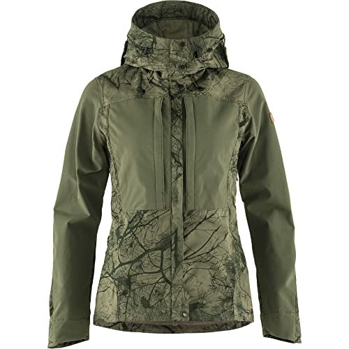Fjällräven Damska kurtka Keb Jacket W, zielony moro - laurowo-zielony, XXL, zielony kamuflażowy-zielony, XXL