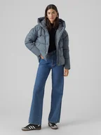 Kurtki damskie - Vero Moda Kurtka pikowana w kolorze błękitnym - miniaturka - grafika 1
