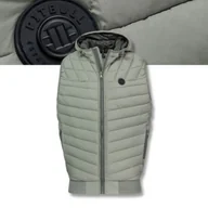 Kamizelki męskie - Męski Bezrękawnik Pikowany z Kapturem Pitbull Naylor Kamizelka ze Stójką - miniaturka - grafika 1