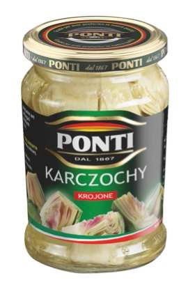Ponti Karczochy krojone słoik 280 g