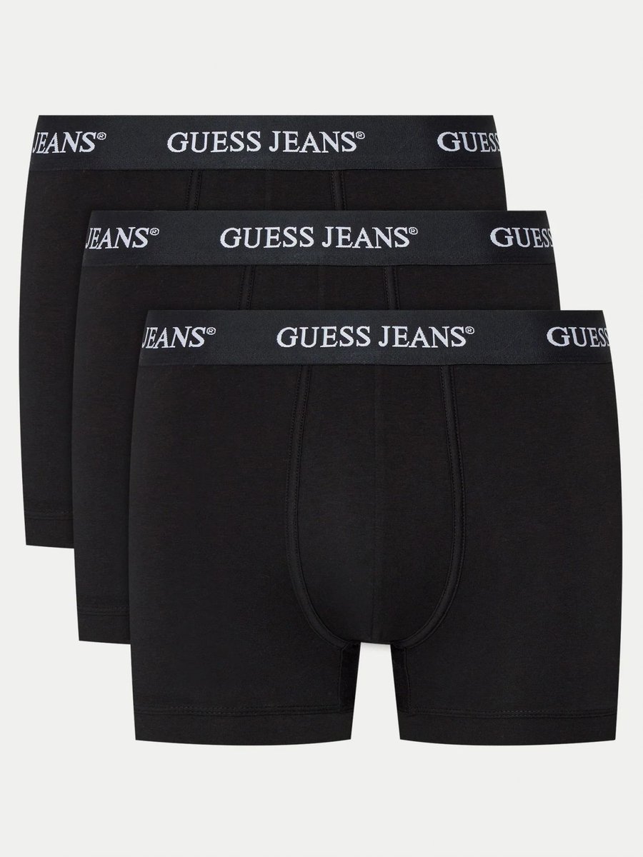 intimo parigamba uomo guess jeans m4bz48 k6yw1 - 3 pack trunk jblk