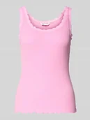 Koszulki i topy damskie - Top o kroju slim fit z mieszanki bawełny model ‘SARA SHARAI’ - miniaturka - grafika 1