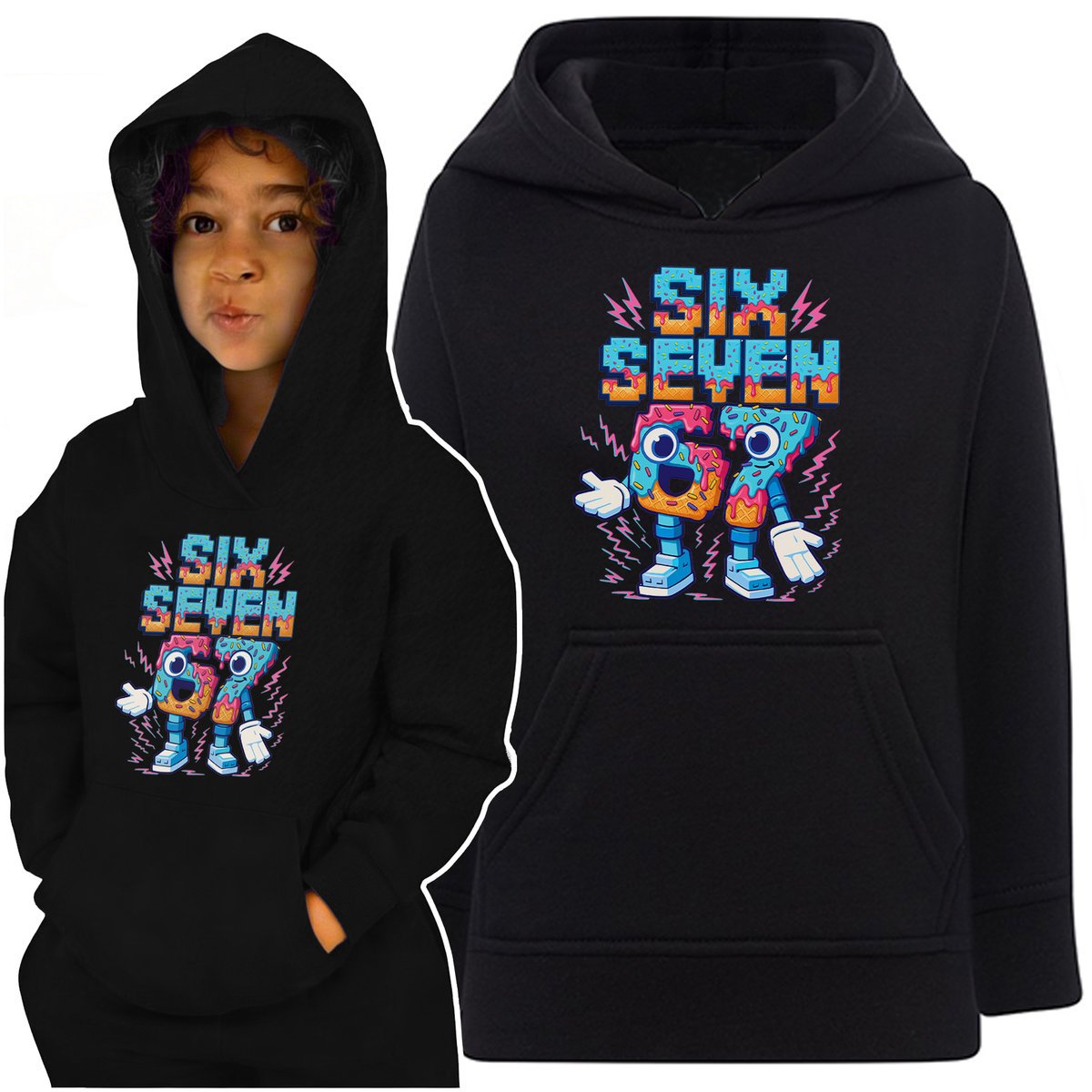 BLUZA DZIECIĘCA SIX SEVEN DLA DZIECKA 67 PREZENT SIKS SEWEN WZORY 3-4 MEM