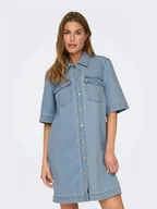 Koszule damskie - camicie donna only 15327766 sophie light blue denim - miniaturka - grafika 1