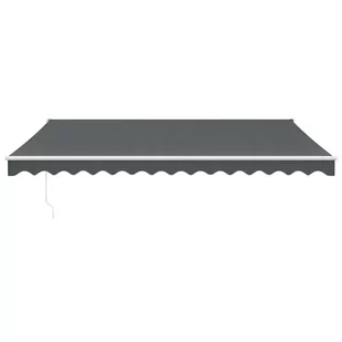 Zwijana markiza, antracytowa, 4,5x3 m, tkanina i aluminium Lumarko! - Markizy - miniaturka - grafika 4