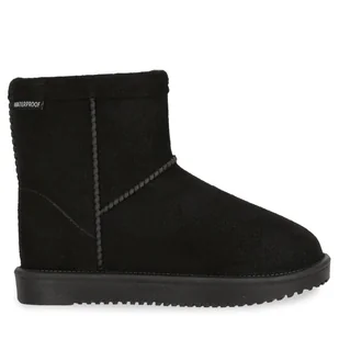 Śniegowce ZigZag Dax Kids Boot Warm WP Z244383 Czarny - Buty dla dziewczynek - miniaturka - grafika 1
