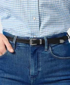 Paski - Pasek Wrangler THIN WESTERN BELT 112365348 Black 80 - miniaturka - grafika 1