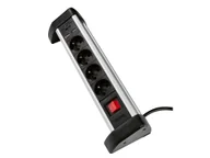 Systemy inteligentnych domów - TRONIC® Listwa zasilająca aluminiowa z portami USB-A (Z 4 gniazdkami) - miniaturka - grafika 1