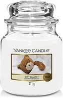 Świece - Yankee Candle Soft Blanket 411 g Classic średnia świeczka zapachowa (YSSSB1 / - miniaturka - grafika 1