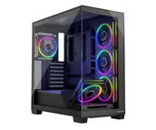 Obudowy komputerowe - MODECOM Volcano Stellar ARGB Midi 5F Black AT-STELLAR-5F-ARGB-10 - miniaturka - grafika 1