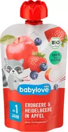 Desery dla dzieci - Babylove, Bio, Mus owocowy, Truskawki, Jagody i Jabłka, 100 g - miniaturka - grafika 1