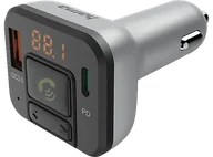 Transmitery FM - Transmiter FM HAMA 14169 Bluetooth Srebrno-czarny - miniaturka - grafika 1