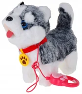 Lalki dla dziewczynek - PIESEK PIES INTERAKTYWNY SMYCZKA CHODZI SZCZEKA MASKOTKA DLA DZIECI PREZENT - miniaturka - grafika 1