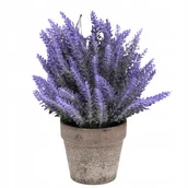 Sztuczne kwiaty - SZTUCZNA ROŚLINA DEKORACYJNA LAWENDA W STYLOWEJ DONICZCE CERAMICZNEJ - miniaturka - grafika 1