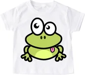 Koszulki dla dziewczynek - koszulka z żabą - miniaturka - grafika 1